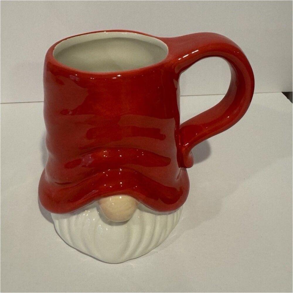 LTD Commodities Santa Hat Figural Ceramic Coffee Mug 14 fl oz, MW/DW Safe